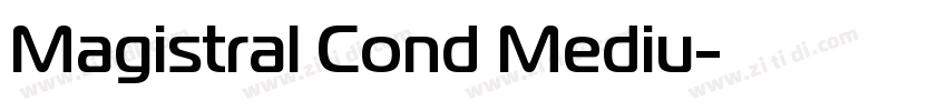 Magistral Cond Mediu字体转换